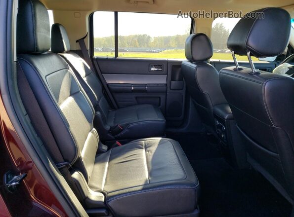 2FMGK5C85KBA02928 2019 FORD FLEX Burgundy Vista interior trasera