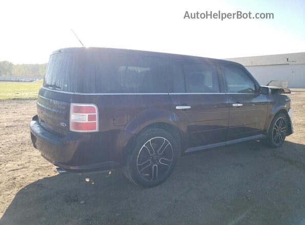 2FMGK5C85KBA02928 2019 FORD FLEX Burgundy Trasero derecho