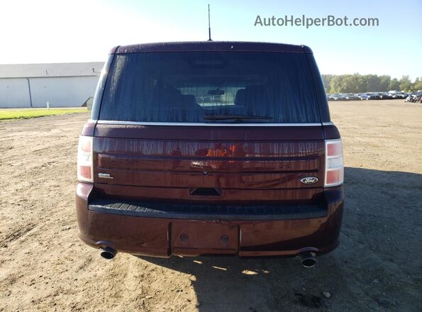 2FMGK5C85KBA02928 2019 FORD FLEX Burgundy Vista trasera