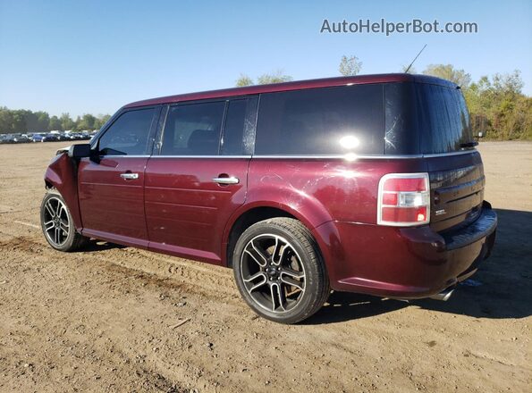 2FMGK5C85KBA02928 2019 FORD FLEX Burgundy Trasero izquierdo