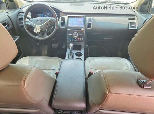 2FMGK5D81KBA36458 2019 FORD FLEX Silver Widok deski rozdzielczej