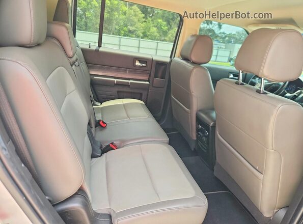 2FMGK5D81KBA36458 2019 FORD FLEX Silver Widok tylnych siedzeń