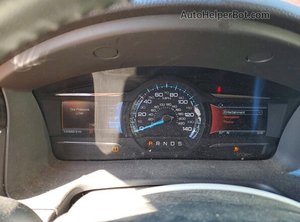 2FMHK6C86GBA18394 2016 FORD FLEX Black Instrument cluster view