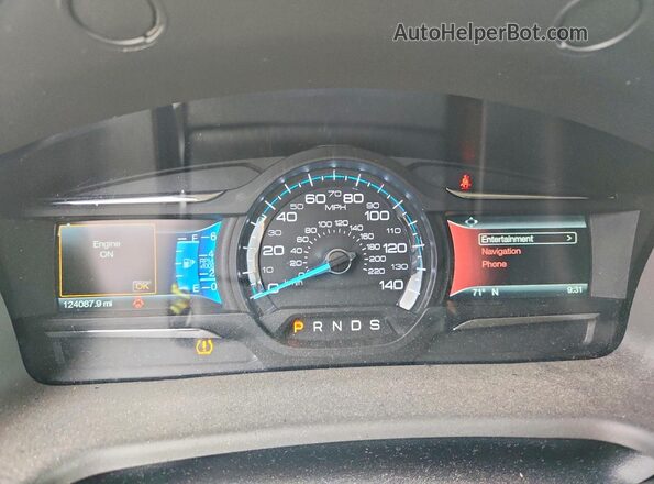 2FMHK6D85KBA04400 2019 FORD FLEX Silver Սարքավորումների վահանակի տեսք