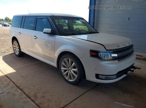 2FMHK6D86HBA13602 2017 FORD FLEX Белый Передняя правая четверть