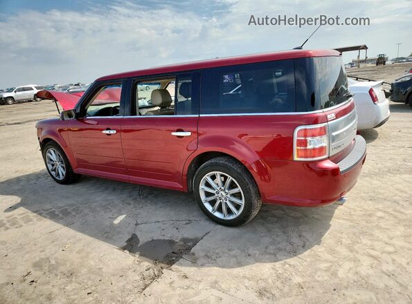 2FMHK6D89KBA13374 2019 FORD FLEX Burgundy Задня ліва чверть