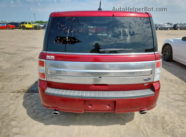 2FMHK6D89KBA13374 2019 FORD FLEX Burgundy Вид ззаду