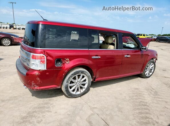 2FMHK6D89KBA13374 2019 FORD FLEX Burgundy Задня права чверть