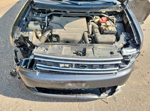 2FMHK6DT8KBA04718 2019 FORD FLEX Gray ძრავის განყოფილების ხედი