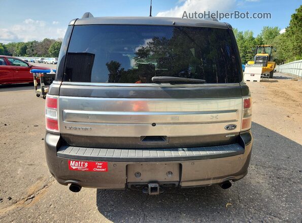2FMHK6DT8KBA04718 2019 FORD FLEX Gray უკანა ხედი