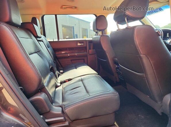2FMHK6DT8KBA04718 2019 FORD FLEX Gray უკანა სალონის ხედი
