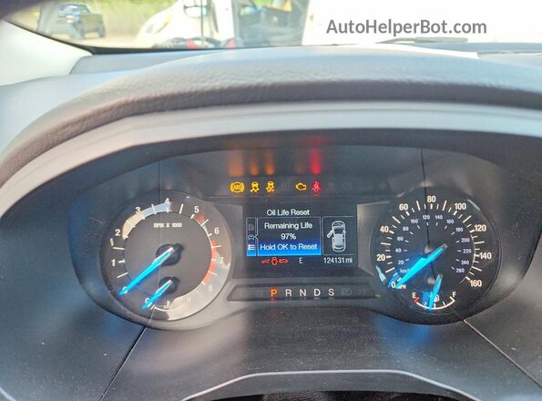 2FMPK3G90GBB57143 2016 FORD EDGE Синий Вид щитка приборов