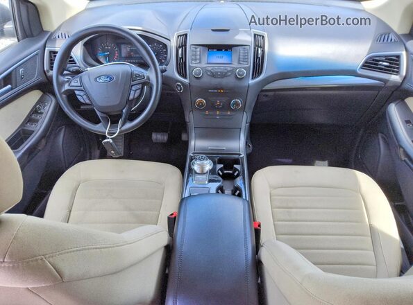 2FMPK3G94KBC64236 2019 FORD EDGE Silver Widok deski rozdzielczej