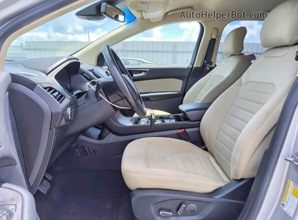 2FMPK3G94KBC64236 2019 FORD EDGE Silver Widok wnętrza z przodu