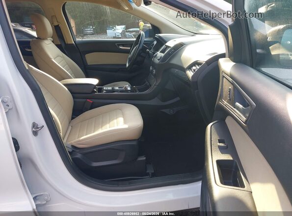 2FMPK3G95KBC64827 2019 FORD EDGE White Widok wnętrza z przodu