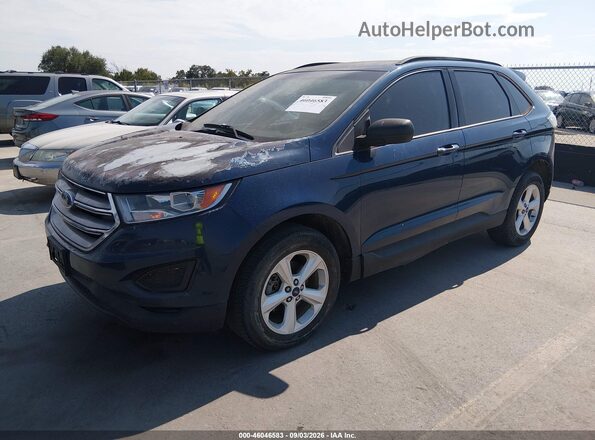 2FMPK3G96HBC43820 2017 FORD EDGE Blue Передня ліва чверть