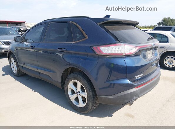 2FMPK3G96HBC43820 2017 FORD EDGE Blue Задня ліва чверть