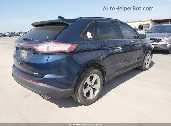 2FMPK3G96HBC43820 2017 FORD EDGE Blue Задня права чверть