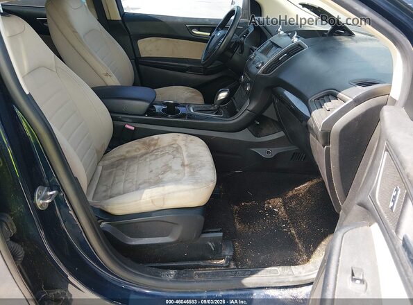 2FMPK3G96HBC43820 2017 FORD EDGE Blue Вид салону спереду