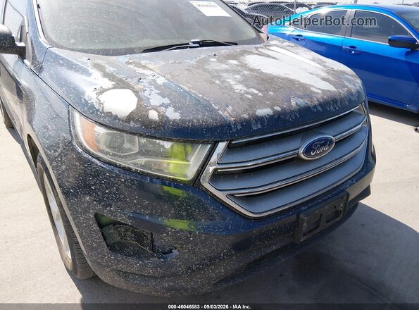 2FMPK3G96HBC43820 2017 FORD EDGE Blue Вид спереду