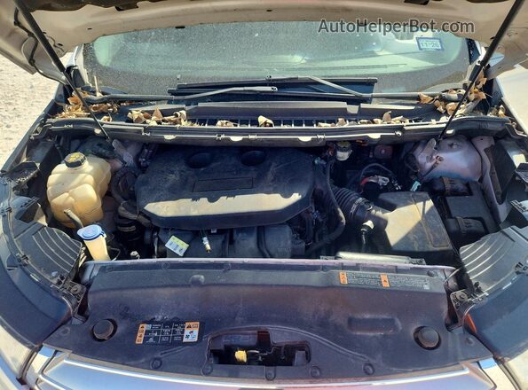 2FMPK3G99JBC06573 2018 FORD EDGE Silver Widok wnętrza z tyłu