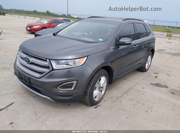 2FMPK3J82GBC17388 2016 FORD EDGE Gray Передня ліва чверть