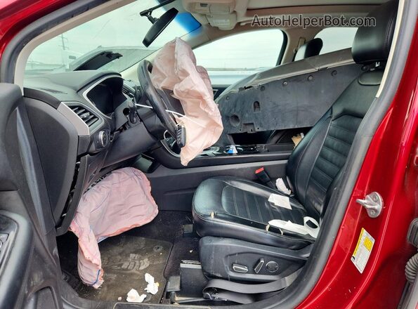 2FMPK3J82HBB79176 2017 FORD EDGE Red Widok wnętrza z przodu