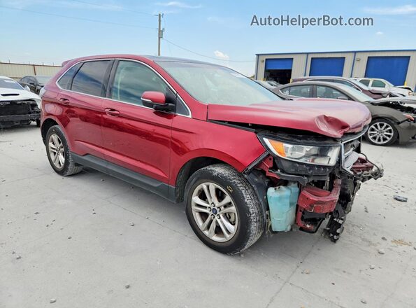 2FMPK3J82HBB79176 2017 FORD EDGE Red Przód prawy