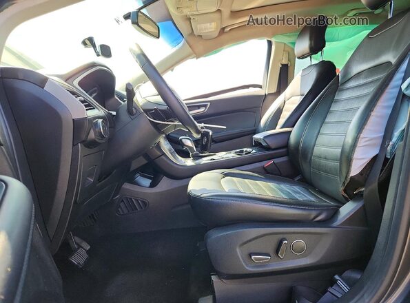 2FMPK3J84HBC69932 2017 FORD EDGE Charcoal წინა სალონის ხედი