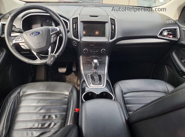 2FMPK3J90HBC22664 2017 FORD EDGE Белый Вид панели приборов