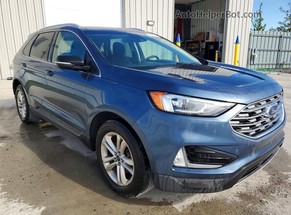 2FMPK3J90KBB83131 2019 FORD EDGE Blue Delantero derecho