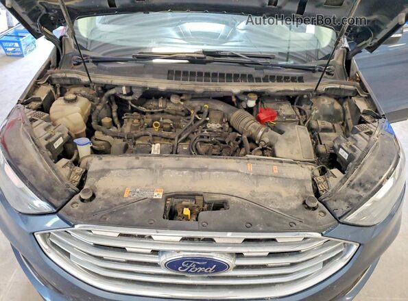 2FMPK3J90KBB83131 2019 FORD EDGE Blue Vista del compartimento del motor