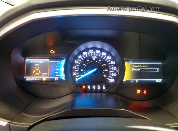 2FMPK3J90KBB83131 2019 FORD EDGE Blue Vista del cuadro de instrumentos
