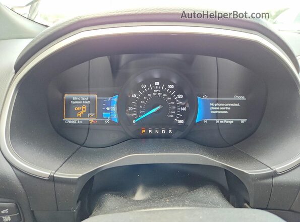 2FMPK3J90MBA37377 2021 FORD EDGE Gray Vista del cuadro de instrumentos