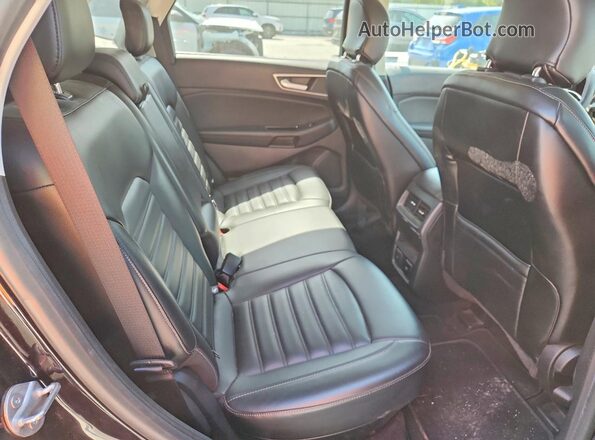 2FMPK3J91KBC26830 2019 FORD EDGE Black Vista de los asientos traseros