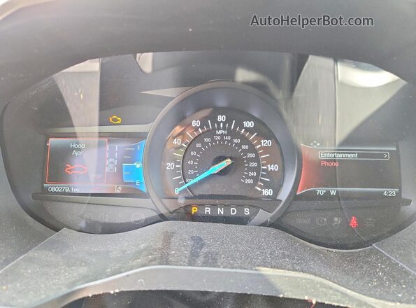 2FMPK3J91KBC26830 2019 FORD EDGE Black Vista del cuadro de instrumentos