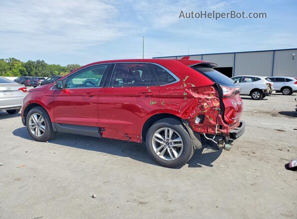 2FMPK3J92HBB87139 2017 FORD EDGE Бордовый Задняя левая четверть