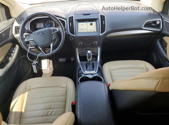 2FMPK3J92HBB87139 2017 FORD EDGE Бордовый Вид панели приборов