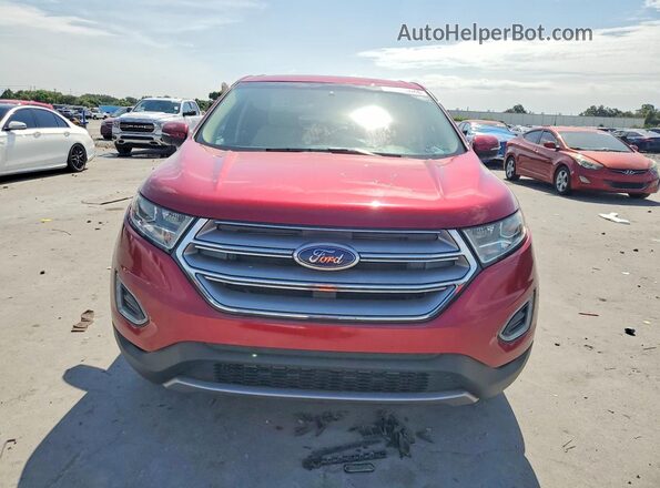 2FMPK3J92HBB87139 2017 FORD EDGE Бордовый Вид спереди