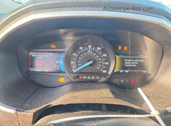 2FMPK3J93HBB57065 2017 FORD EDGE Tan Vista del cuadro de instrumentos