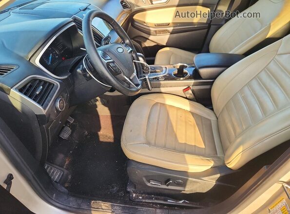 2FMPK3J93HBB57065 2017 FORD EDGE Tan Vista interior delantera