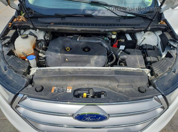 2FMPK3J94HBC07486 2017 FORD EDGE White Vista del compartimento del motor