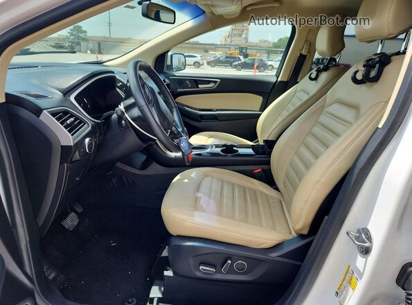 2FMPK3J94HBC07486 2017 FORD EDGE White Vista interior delantera