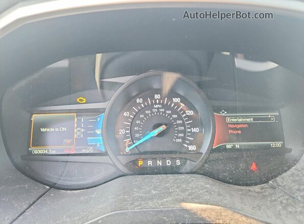 2FMPK3J94KBC09276 2019 FORD EDGE Silver Vista del cuadro de instrumentos