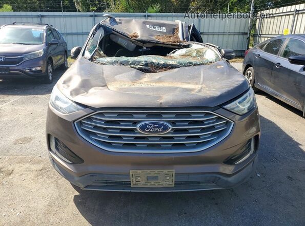 2FMPK3J95KBB77230 2019 FORD EDGE Gray Front view