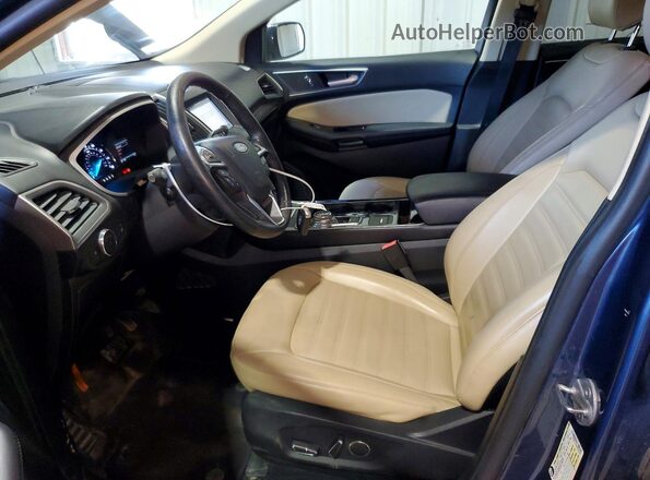 2FMPK3J95KBC08508 2019 FORD EDGE Синий Вид панели приборов