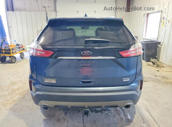 2FMPK3J95KBC08508 2019 FORD EDGE Синий Вид салона спереди