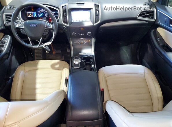 2FMPK3J95KBC08508 2019 FORD EDGE Синий Вид щитка приборов