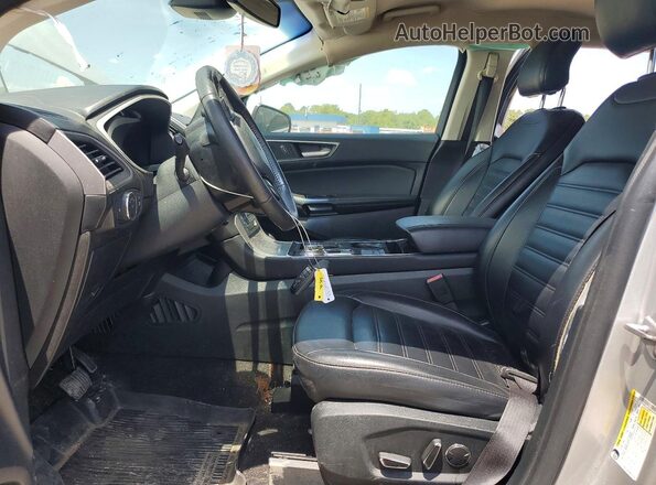2FMPK3J95KBC35191 2019 FORD EDGE Серебряный Вид салона спереди