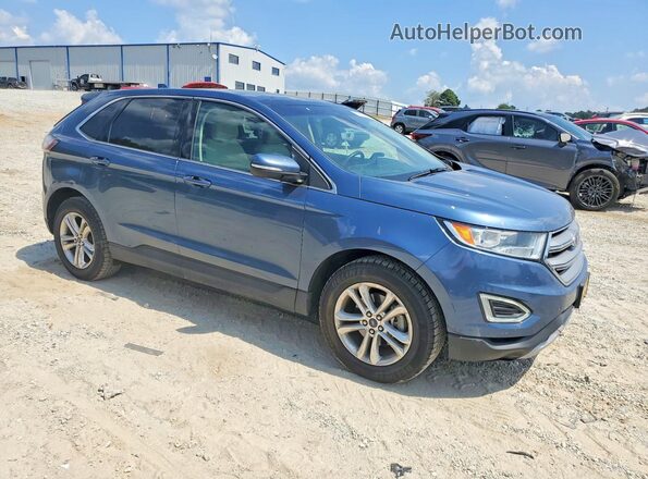 2FMPK3J97JBC04703 2018 FORD EDGE Blue Передня права чверть
